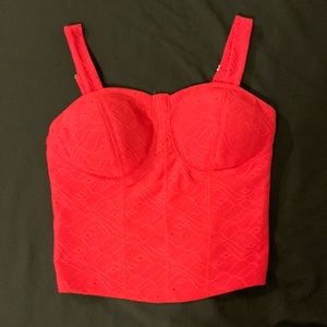 Red tank top